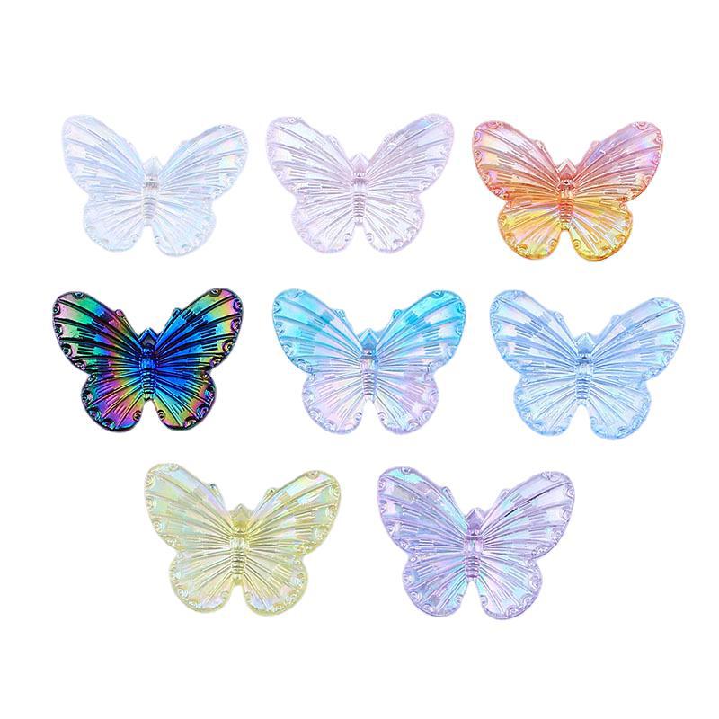 Wholesale Laser Butterfly Resin Cream Glue Phone Case